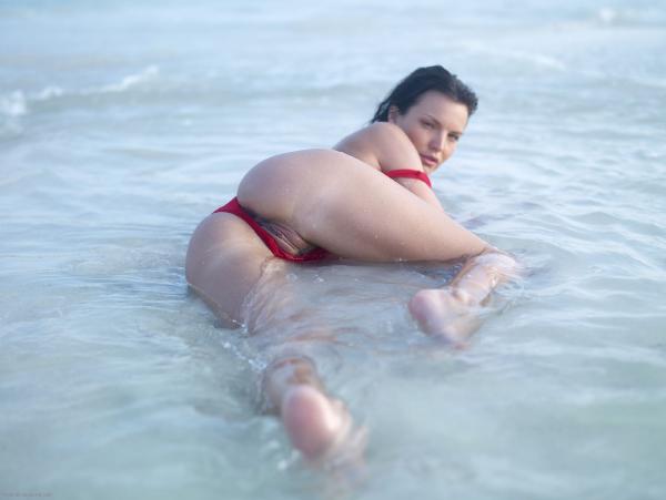 Suzie Carina maillot de bain rouge #57
